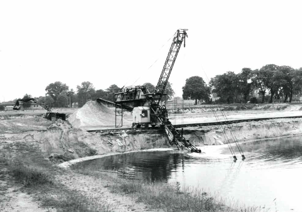 Extraction de sable pour la centrale à béton de Staaken
